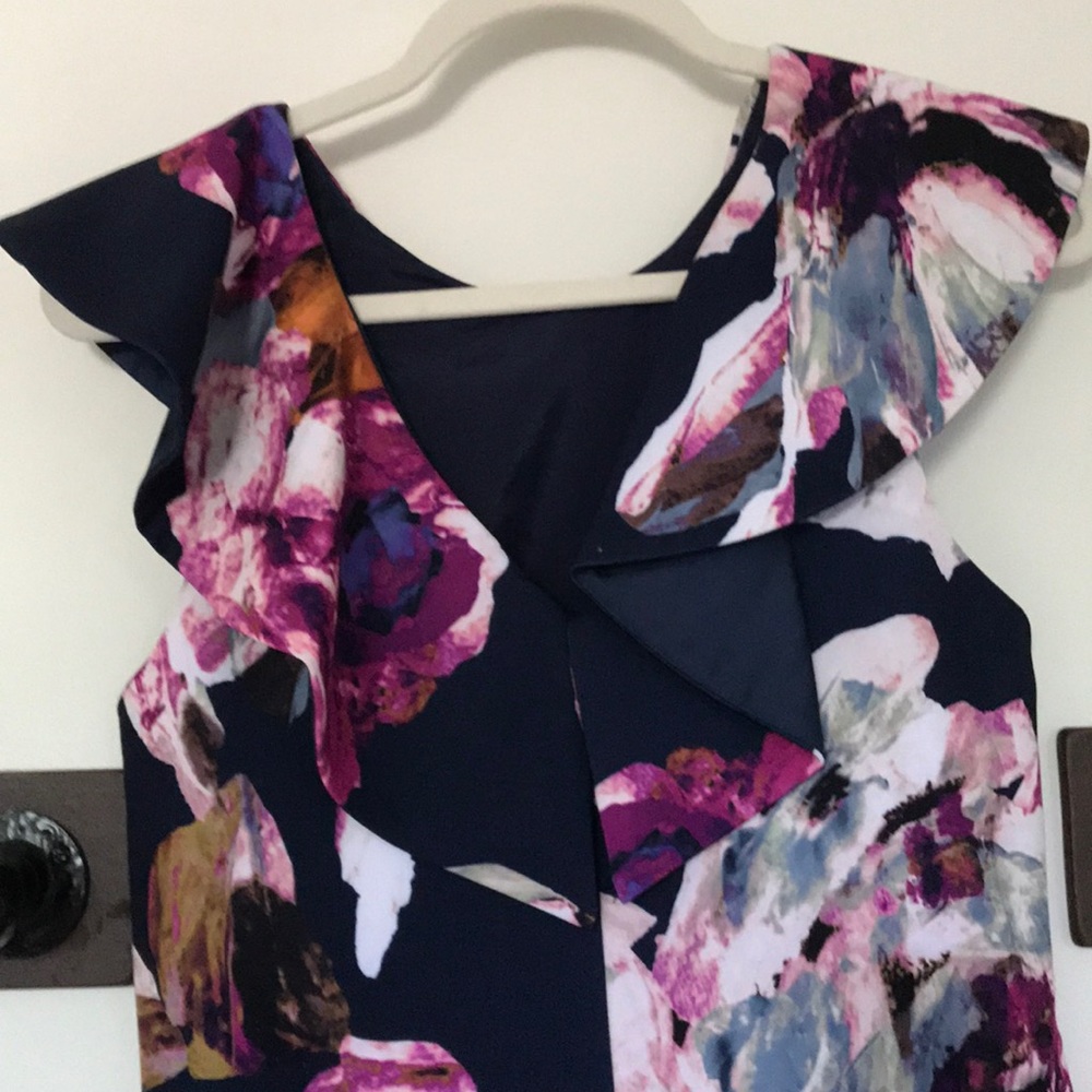 Trina Turk dress with ruffle collar never worn - Picture 3 of 5